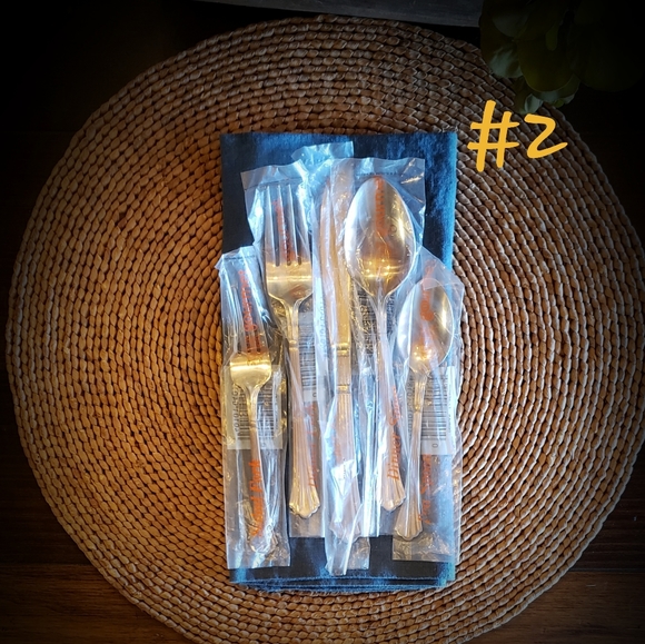 ESTIA GOURMET Dorian SS 5 Piece Place Setting Discontinued Pattern - NWT - Picture 11 of 14